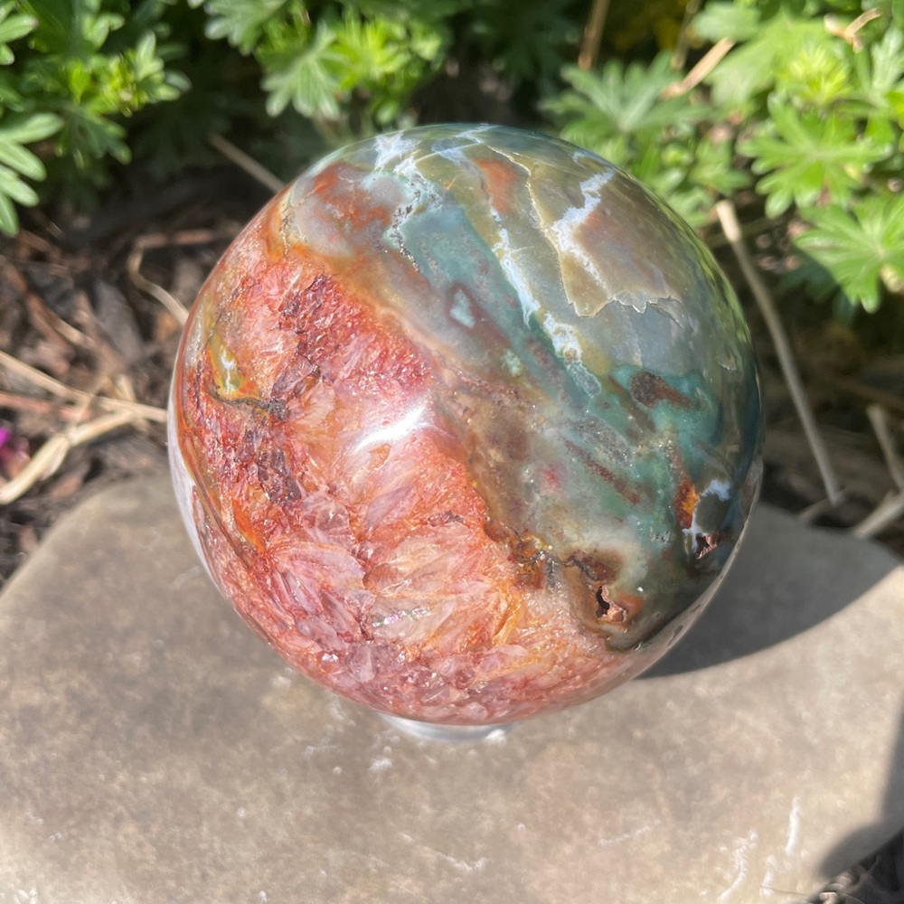 Multicolor 2.48 Inch Ocean Jasper Sphere